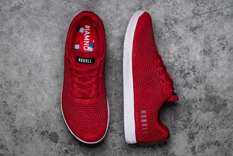 Women's Nobull Racing Suede Trainers Red | SG B2822E